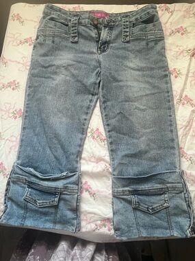 2000s Y2k Triple-x womens low rise capri-jeans